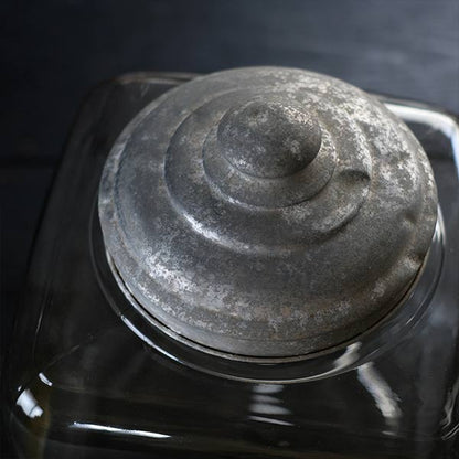 large square glass bottle