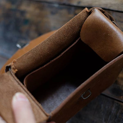 Leather camera bag