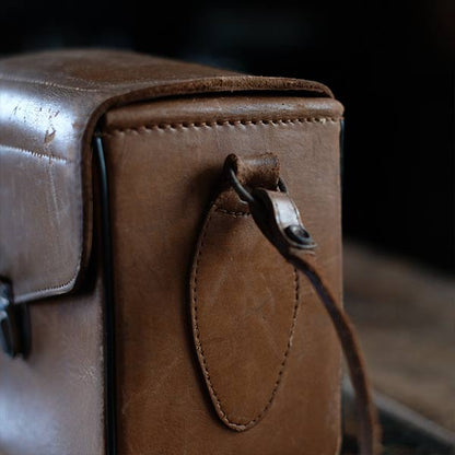 Leather camera bag