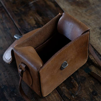 Leather camera bag