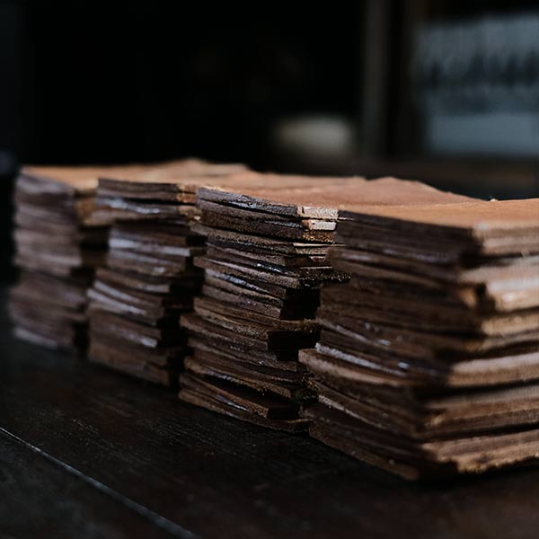 Thick leather scraps (sold individually)