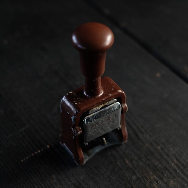 MARUZEN numbering stamp