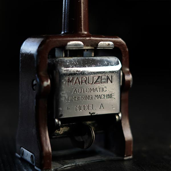 MARUZEN numbering stamp
