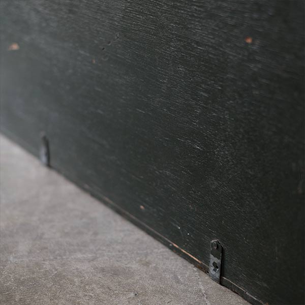 Army green wooden trunk