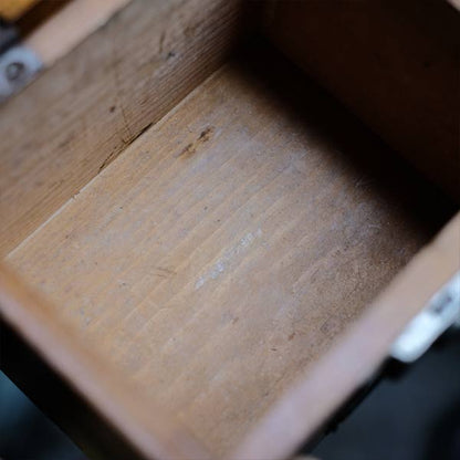 Watchmaker's anvil with wooden box