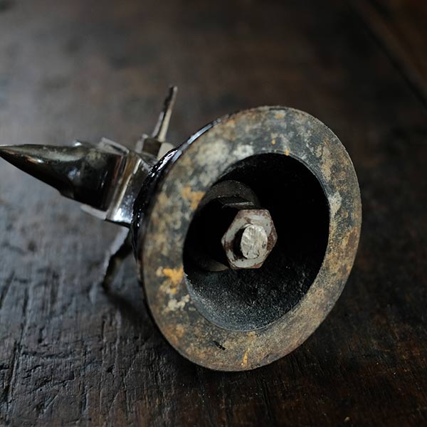 Watchmaker's anvil with wooden box