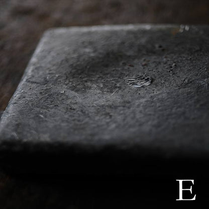 Lead tiles used as workbenches