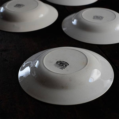 NIPPON KOSHITSU TOKIO（日本硬質陶器）IRONSTONE ブルーラインの皿 φ22.5cm