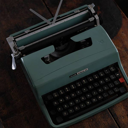 OLIVETTI Lettera 32 Typewriter, Ink Ribbon Replaced, Part of Defective Condition