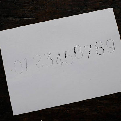 Number stamp set