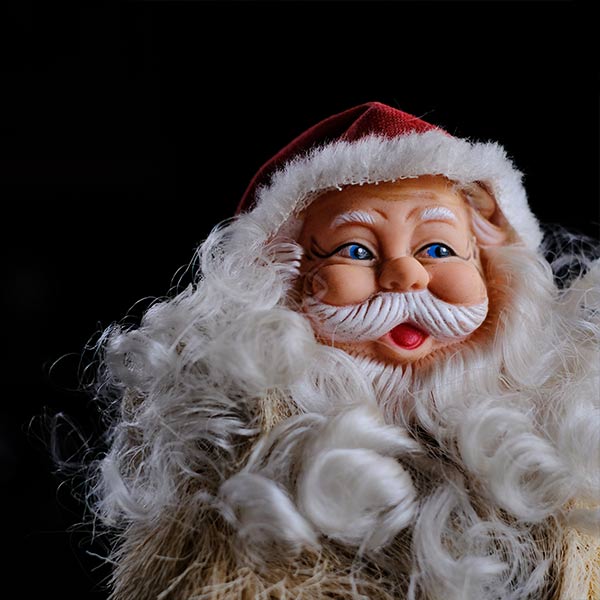 Real fur Santa Claus