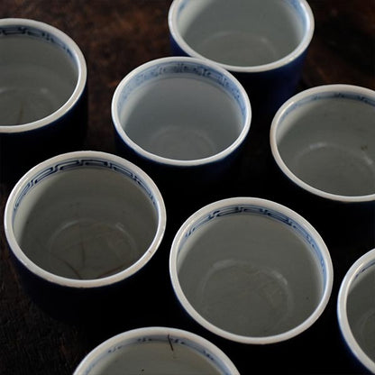 瑠璃釉の湯呑み（向付）
