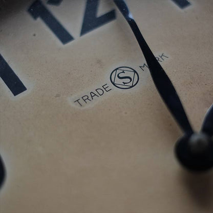 Early Showa era SEIKOSHA wall clock with battery-operated quartz movement replaced