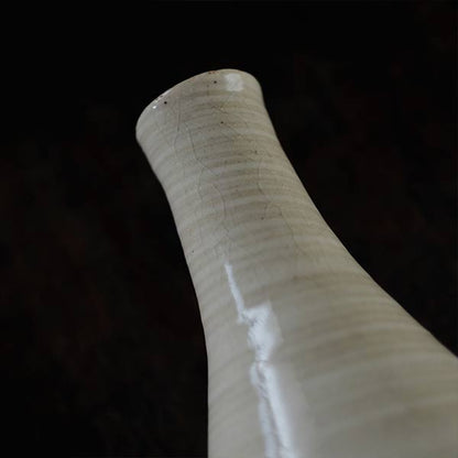 Seto Sake bottle with circular line design