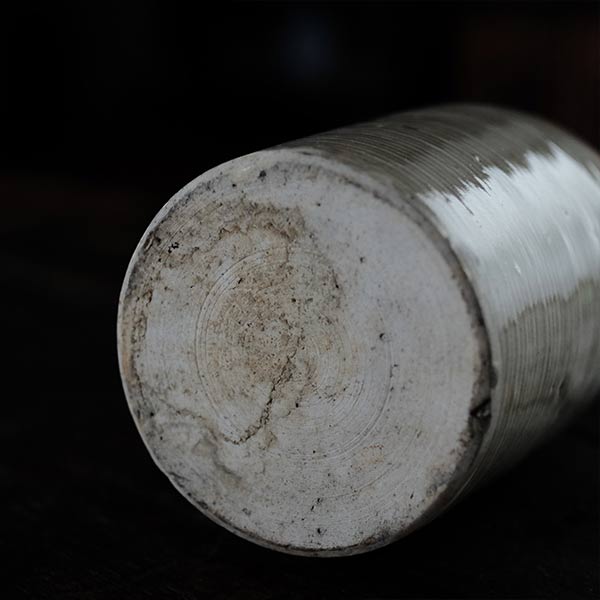 Seto Sake bottle with circular line design