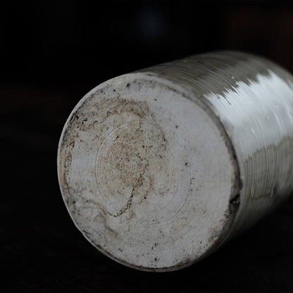 Seto Sake bottle with circular line design
