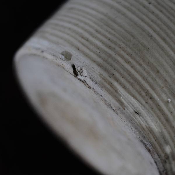 Seto Sake bottle with circular line design