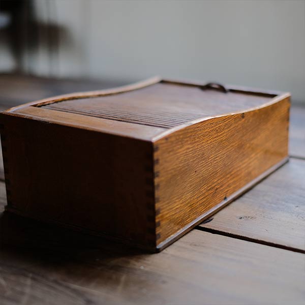 Accordion-style pencil case with drawer
