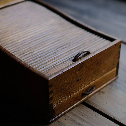 Accordion-style pencil case with drawer