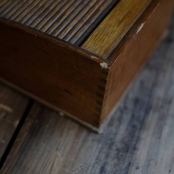 Accordion-style pencil case with drawer