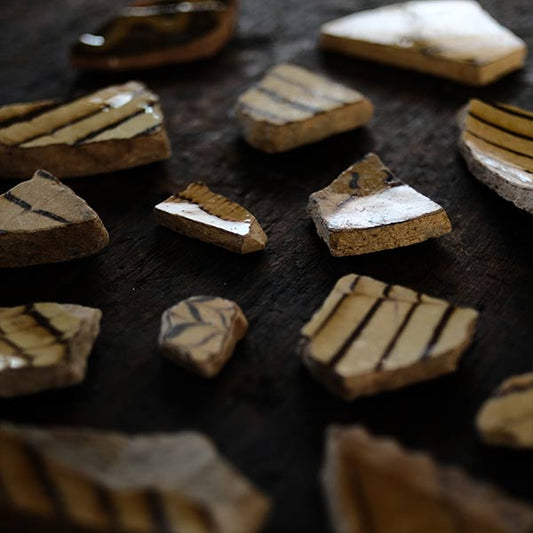 Slipware fragments, 18th-19th century, England
