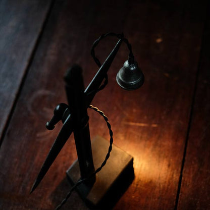 A small lamp made with Tuscan