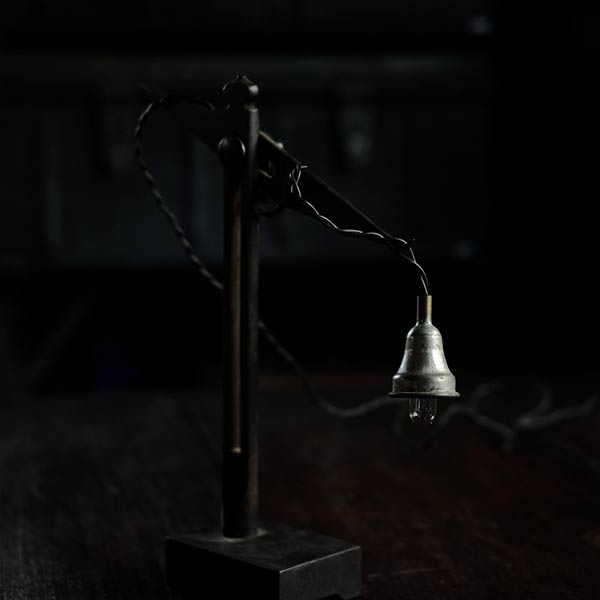 A small lamp made with Tuscan