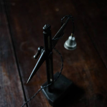 A small lamp made with Tuscan