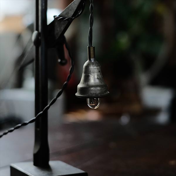 A small lamp made with Tuscan