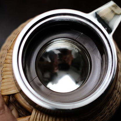 Rattan-wrapped TIGER thermos flask, 1L