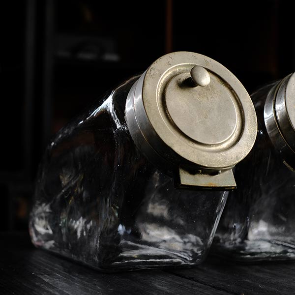 Tobacco shop glass bottle