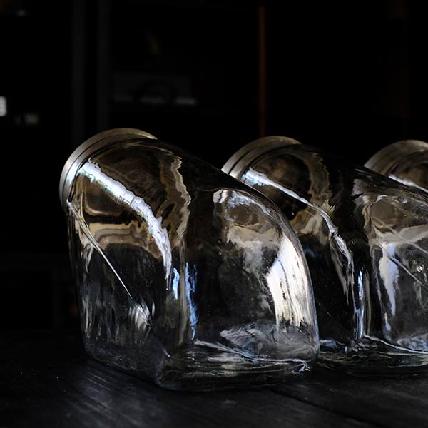 Tobacco shop glass bottle