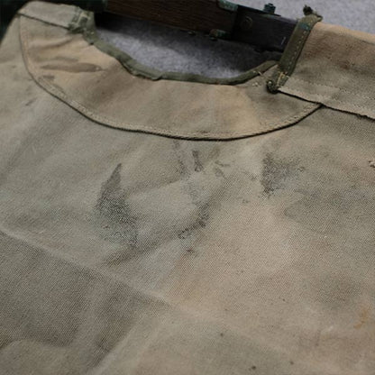 A well-used American folding cot from 1944