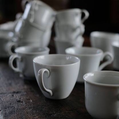 White porcelain coffee cup (deadstock)