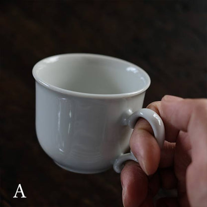 White porcelain coffee cup (deadstock)