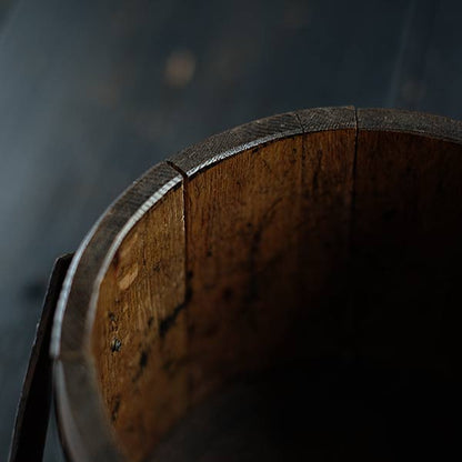 Wooden barrels used to make butter