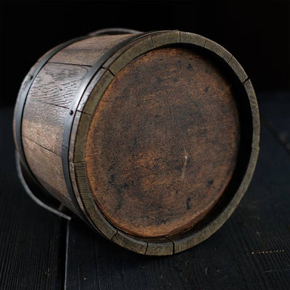 Wooden barrels used to make butter