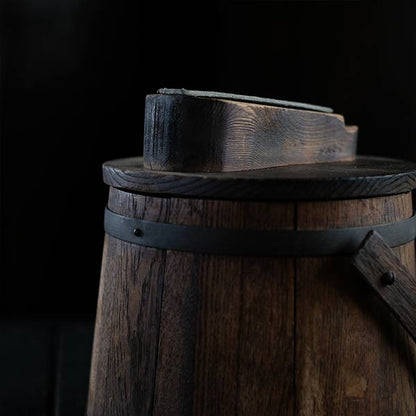 Wooden barrels used to make butter