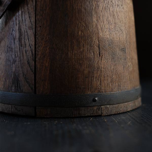 Wooden barrels used to make butter