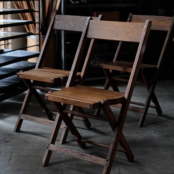 Wooden folding chair