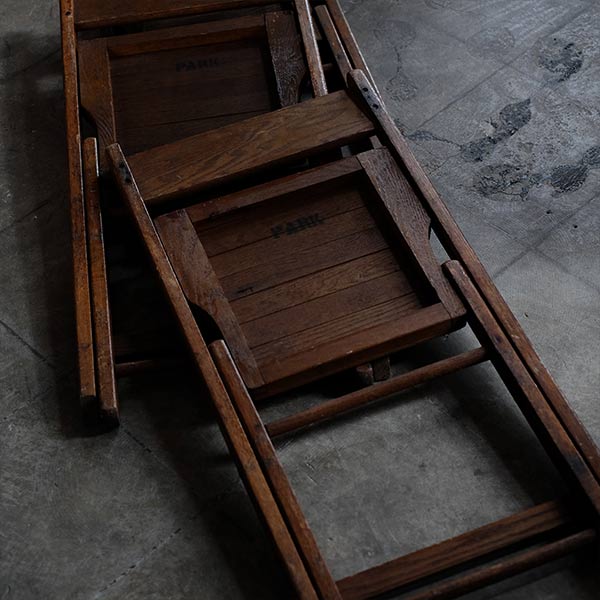 Wooden folding chair