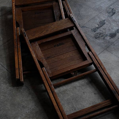 Wooden folding chair