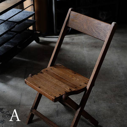 Wooden folding chair
