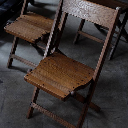Wooden folding chair