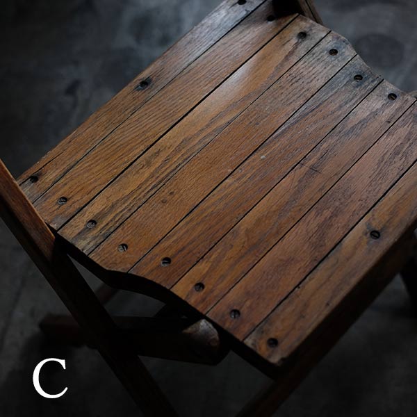 Wooden folding chair