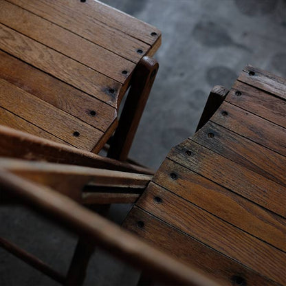 Wooden folding chair