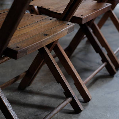 Wooden folding chair