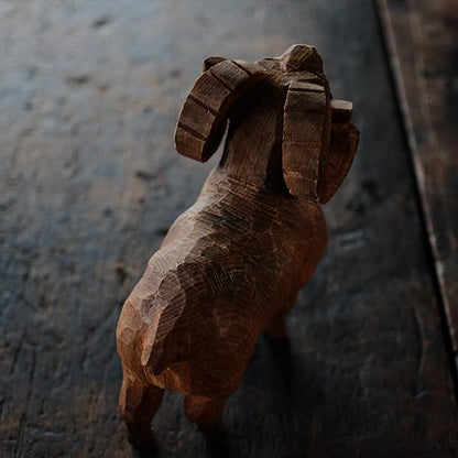 Wooden carved sheep object