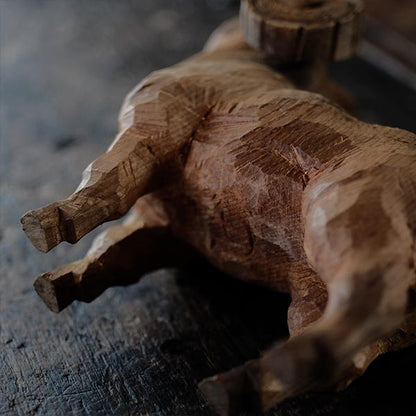 Wooden carved sheep object