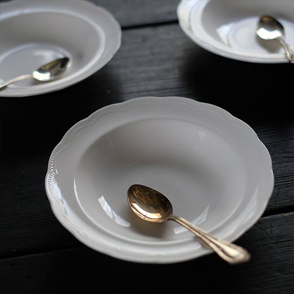 山庄製陶所 IRONSTONE 深皿 φ18cm